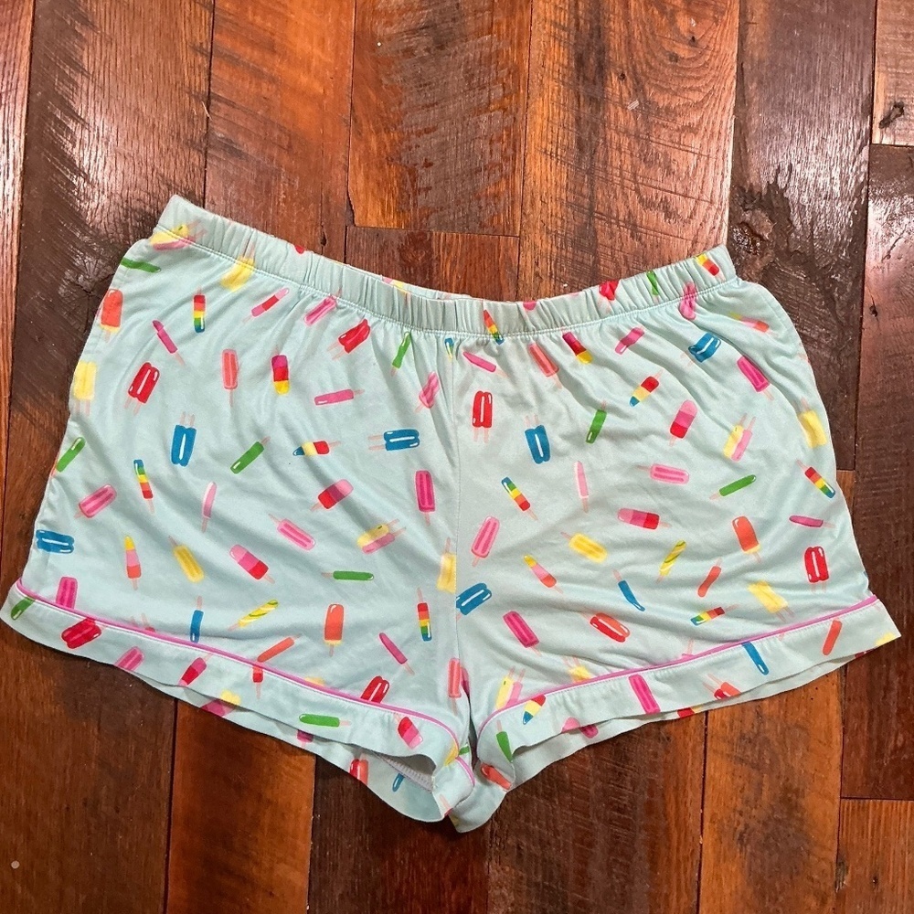 Kate Spade New York Popsicle Print Sleep Shorts XL Multicolor Pajama Bottoms